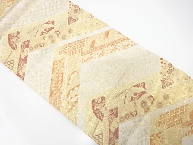 JAPANESE FUKURO OBI / WOVEN CLASSICAL PATTERN